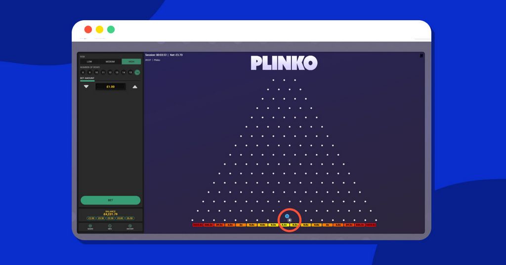 Plinko Gambling Establishment Game - Bet Actual Cash - 2500$ Reward!